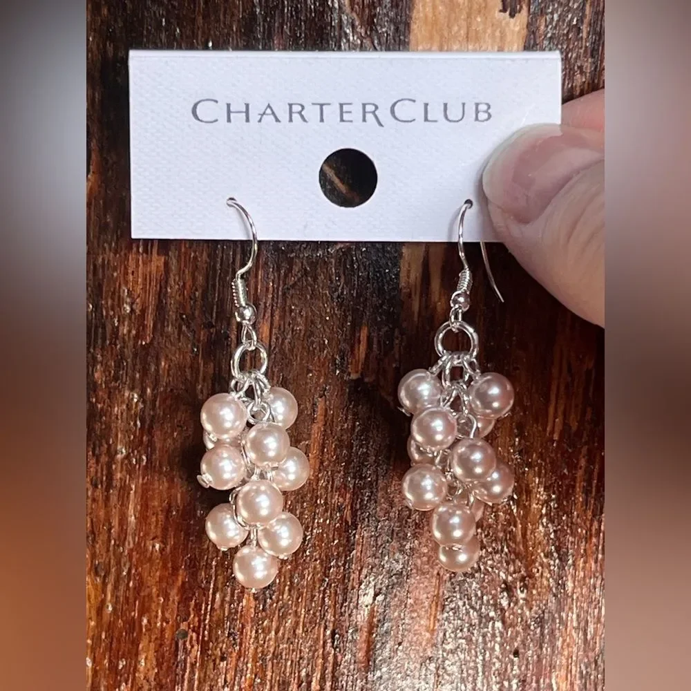 Imitation Pearl Cluster Earrings – Macy’s